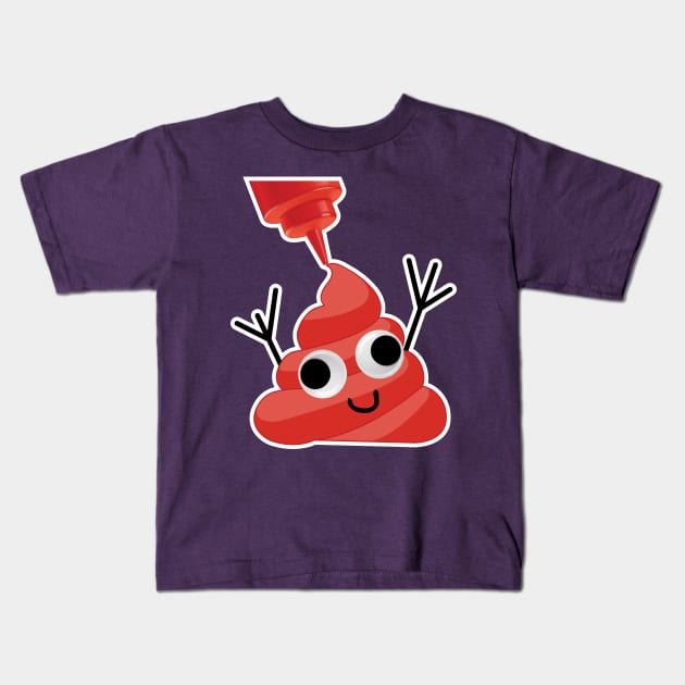 Ketchup Poop Emoji Kids T-Shirt by KetchupSoup